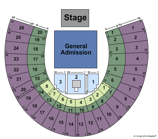 Forest Hills Stadium Seating Map